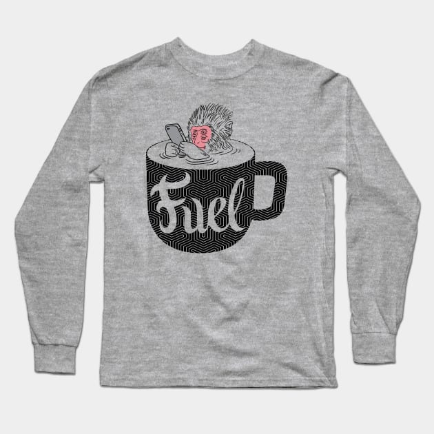 Coffee is Fuel Long Sleeve T-Shirt by Moe Tees